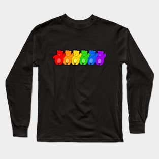 Gay Bear Rainbow Pride Long Sleeve T-Shirt